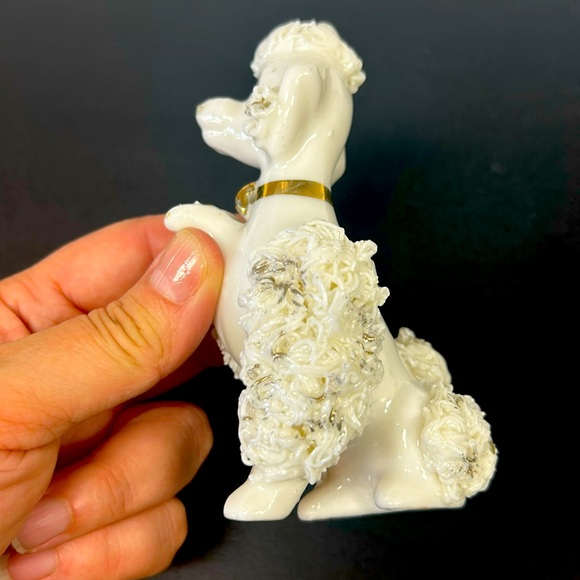 Mid Century Modern anthropomorphic porcelain spaghetti Poodle figurine - Picture 4 of 10